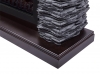 Портал для камина Electrolux серии Porto 30 камень черный шпон темный дуб