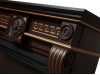 Портал для камина Electrolux серии Vittoriano 30 тёмный дуб с золотой патиной